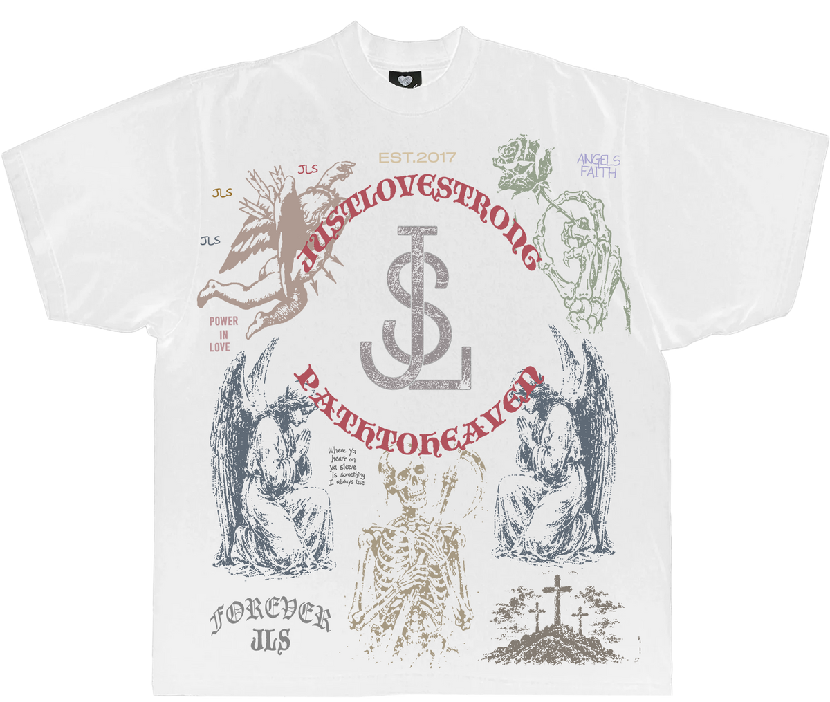 JLS white Tee